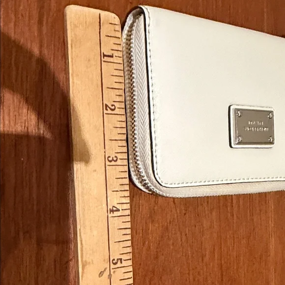 Michael Kors Ivory Wristlet with Silver Accents - Picture 9 of 9